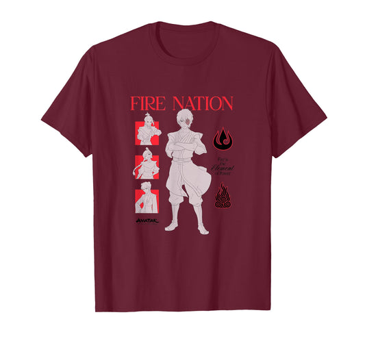 Avatar The Last Airbender Zuko Azula Mai Ty Lee Portrait T-Shirt