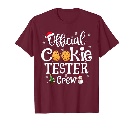 Official Cookie Tester Crew Family Baking Team Christmas T-Shirt