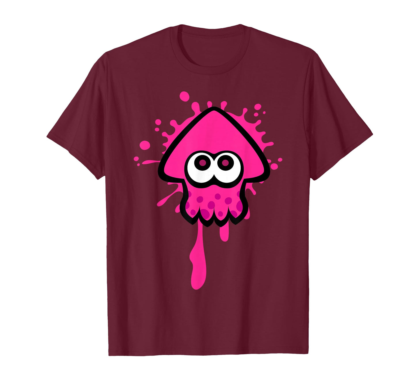 Nintendo Splatoon Pink Inkling Squid Splat Graphic T-Shirt T-Shirt