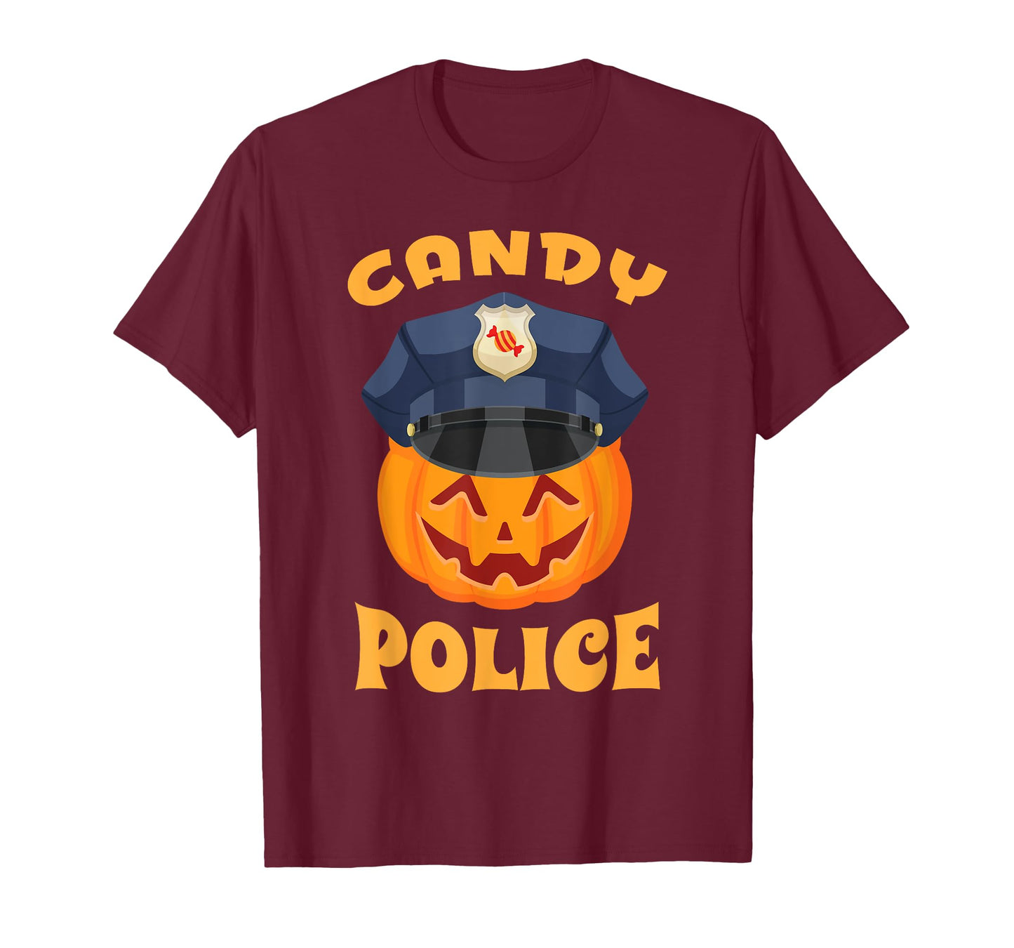 Candy Police Halloween Party Trick or Treat Security Funny T-Shirt