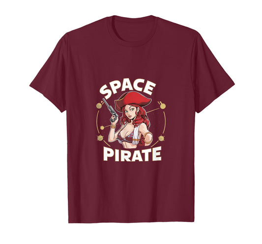 Sexy Space Pirate Bold Galaxy Adventure T-Shirt