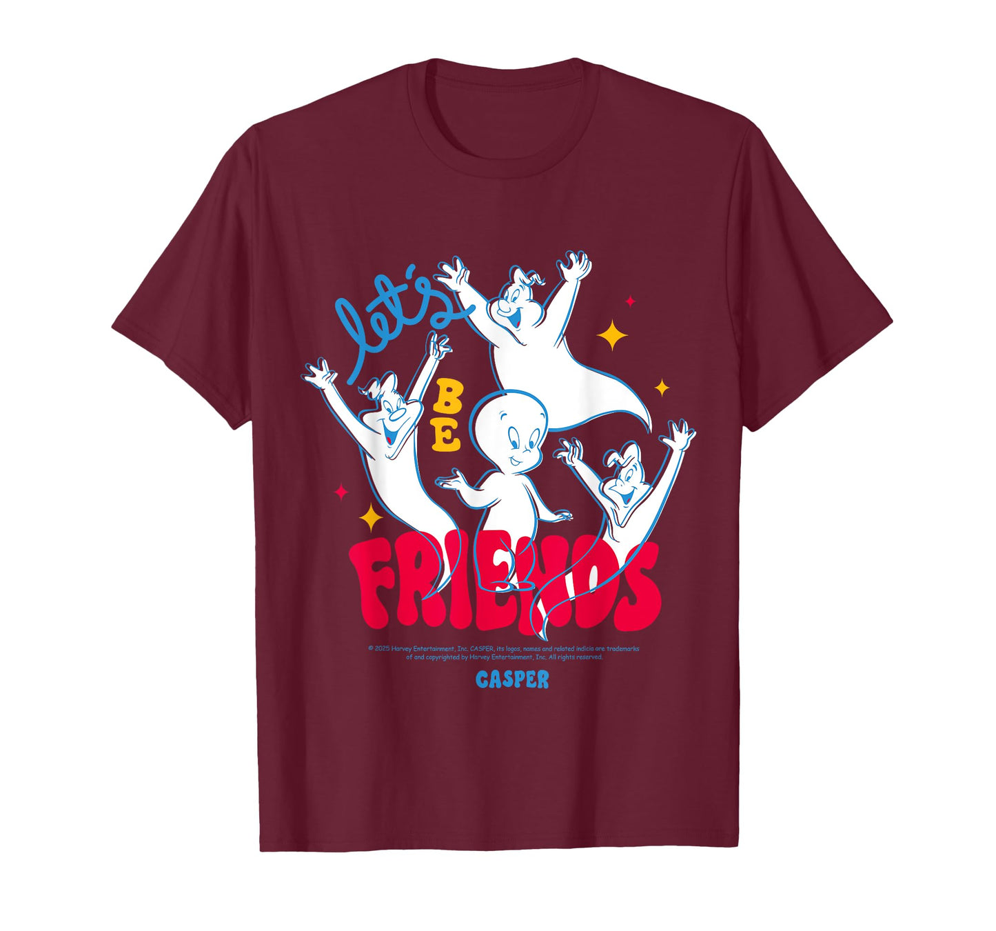 Let's Be Friends Casper Movie Classic Design T-Shirt