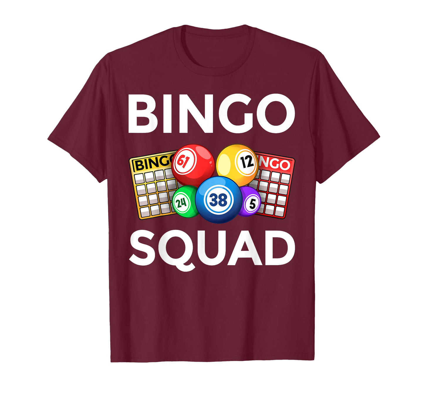 Cute Bingo Designs For Men Women Bingo Lovers Players Casino T-Shirt