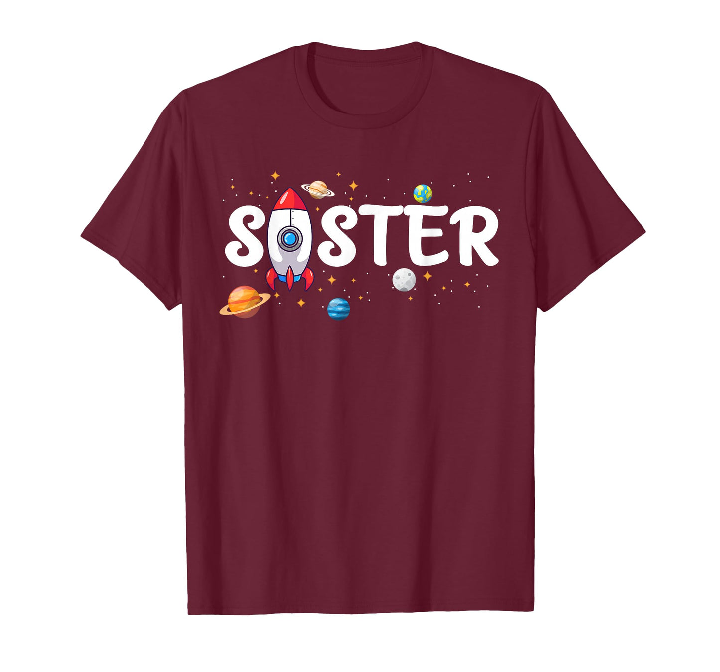 Sister of The Birthday Boy Astronaut 1st Birthday Family T-Shirt