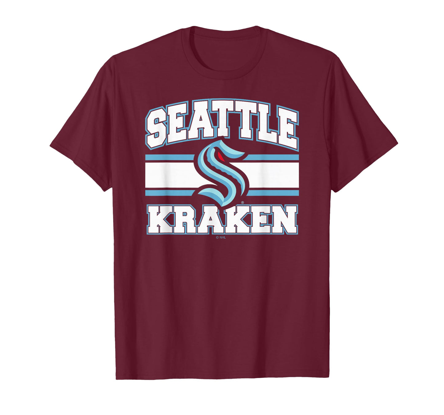 Seattle Kraken Stripe Navy Officially Licensed T-Shirt
