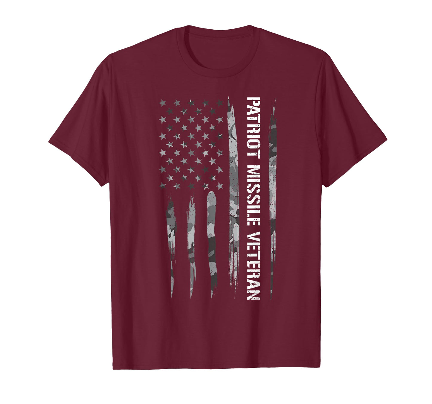 Veteran: Patriot Missile Veteran - American Flag T-Shirt
