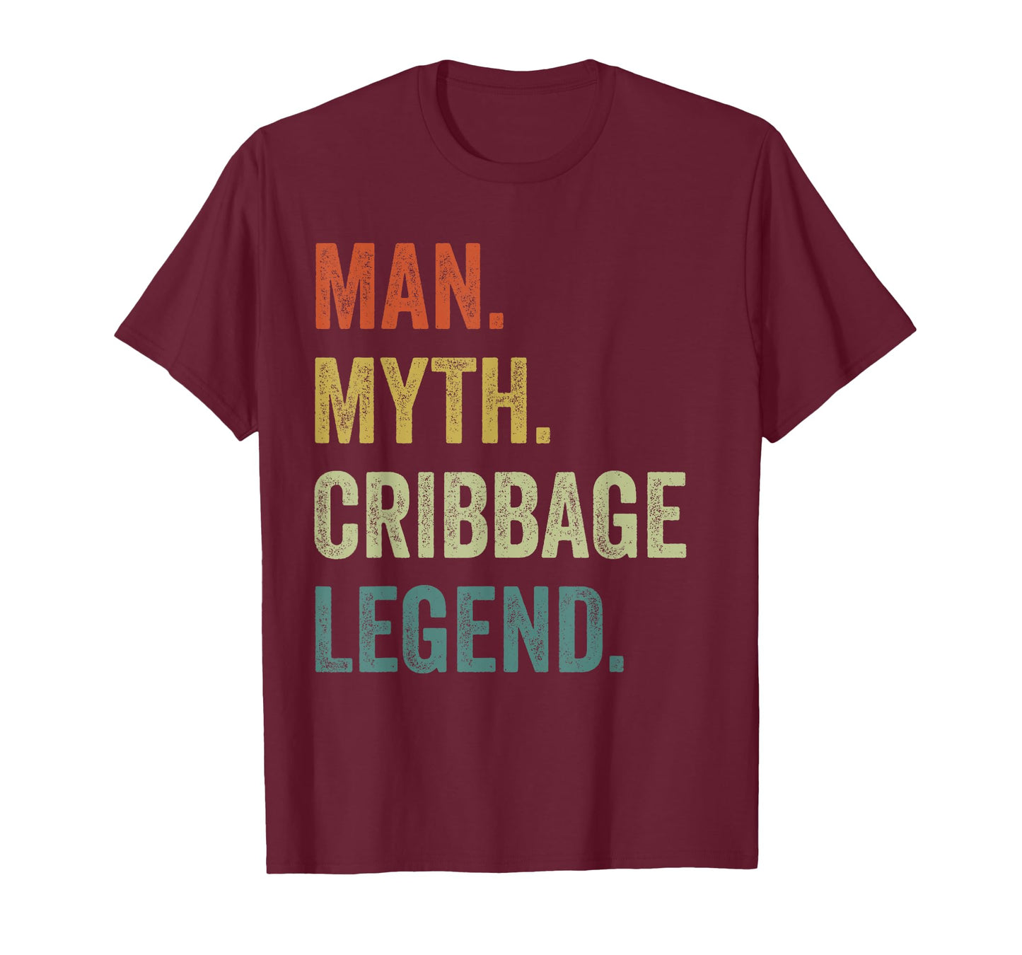 Cards Game Shirt For Men, Man Myth Cribbage Legend T-Shirt