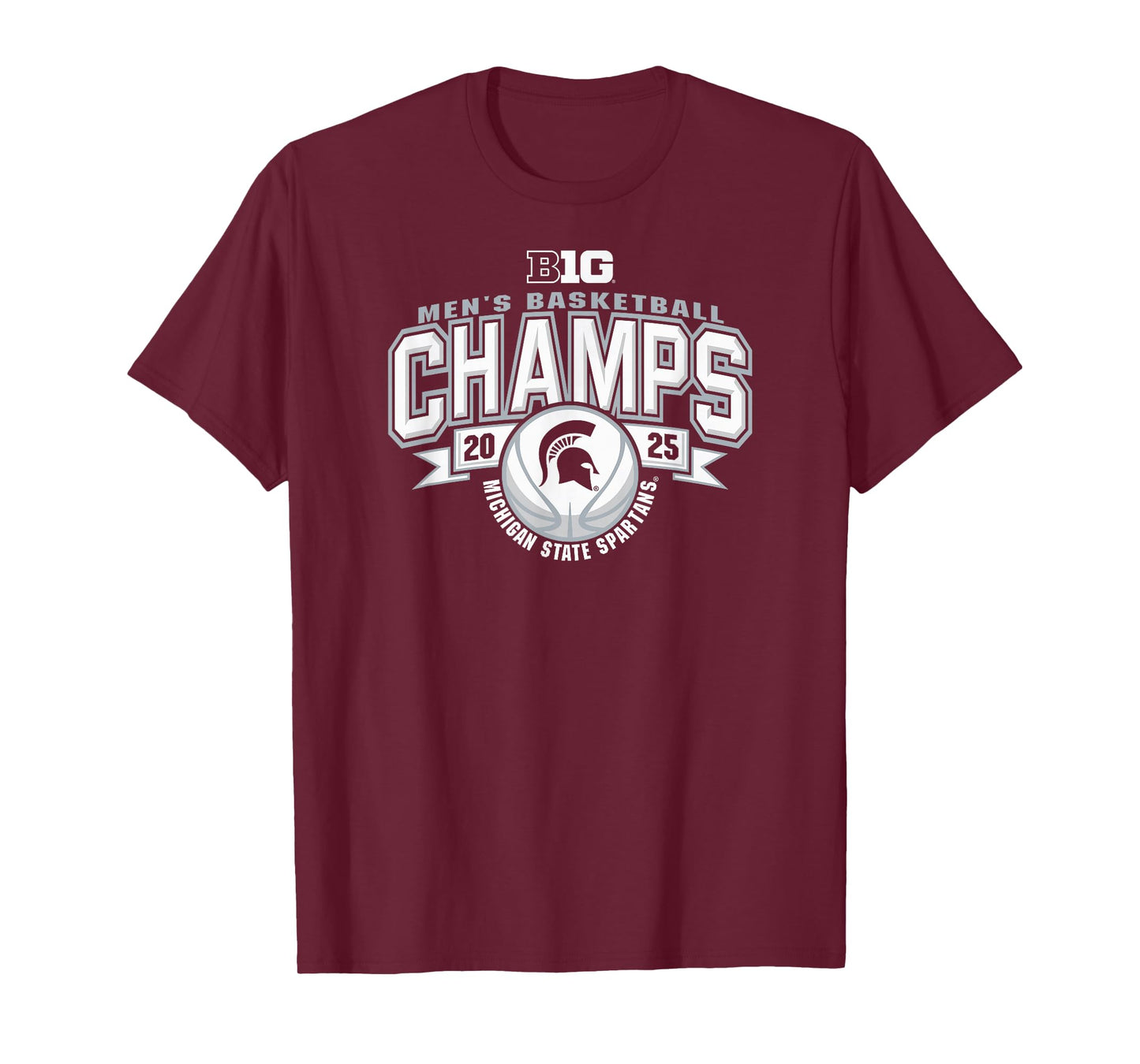 Michigan State Spartans Men's Basketball Big Ten Champs 2025 T-Shirt
