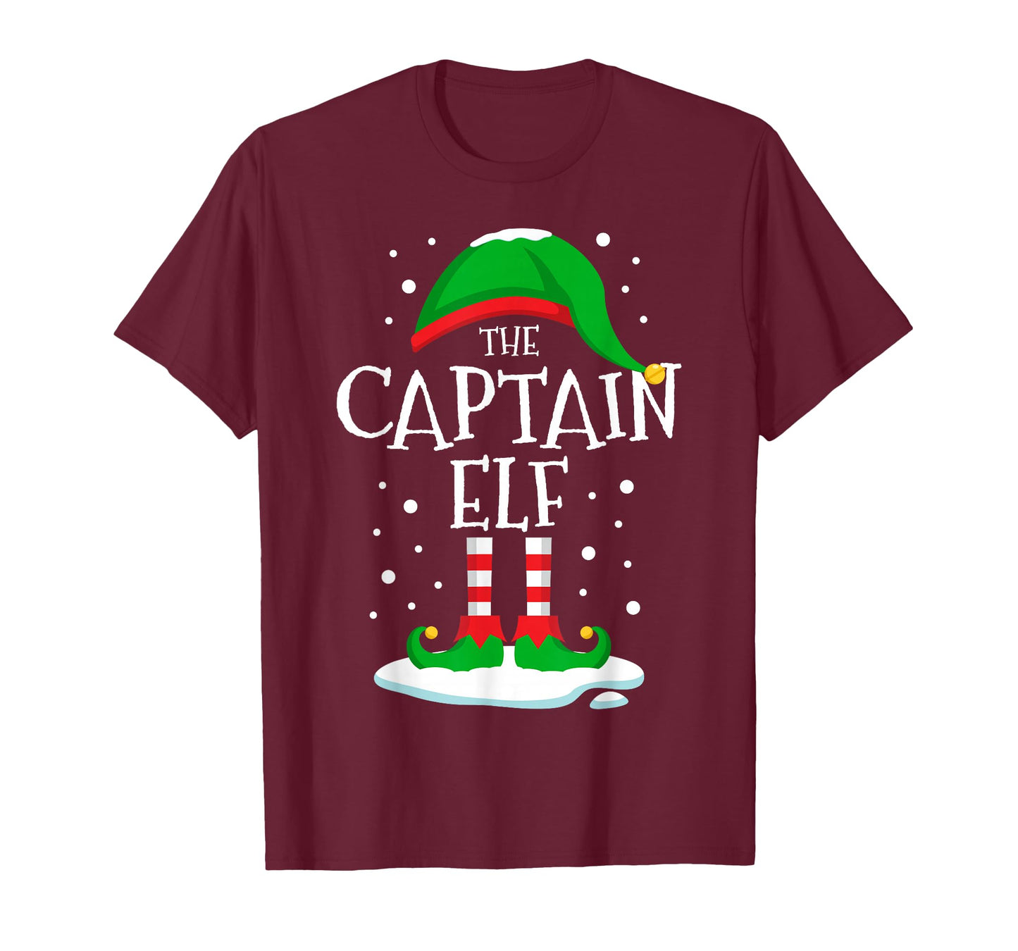 The Captain Elf Christmas Family Matching Xmas Group Funny T-Shirt