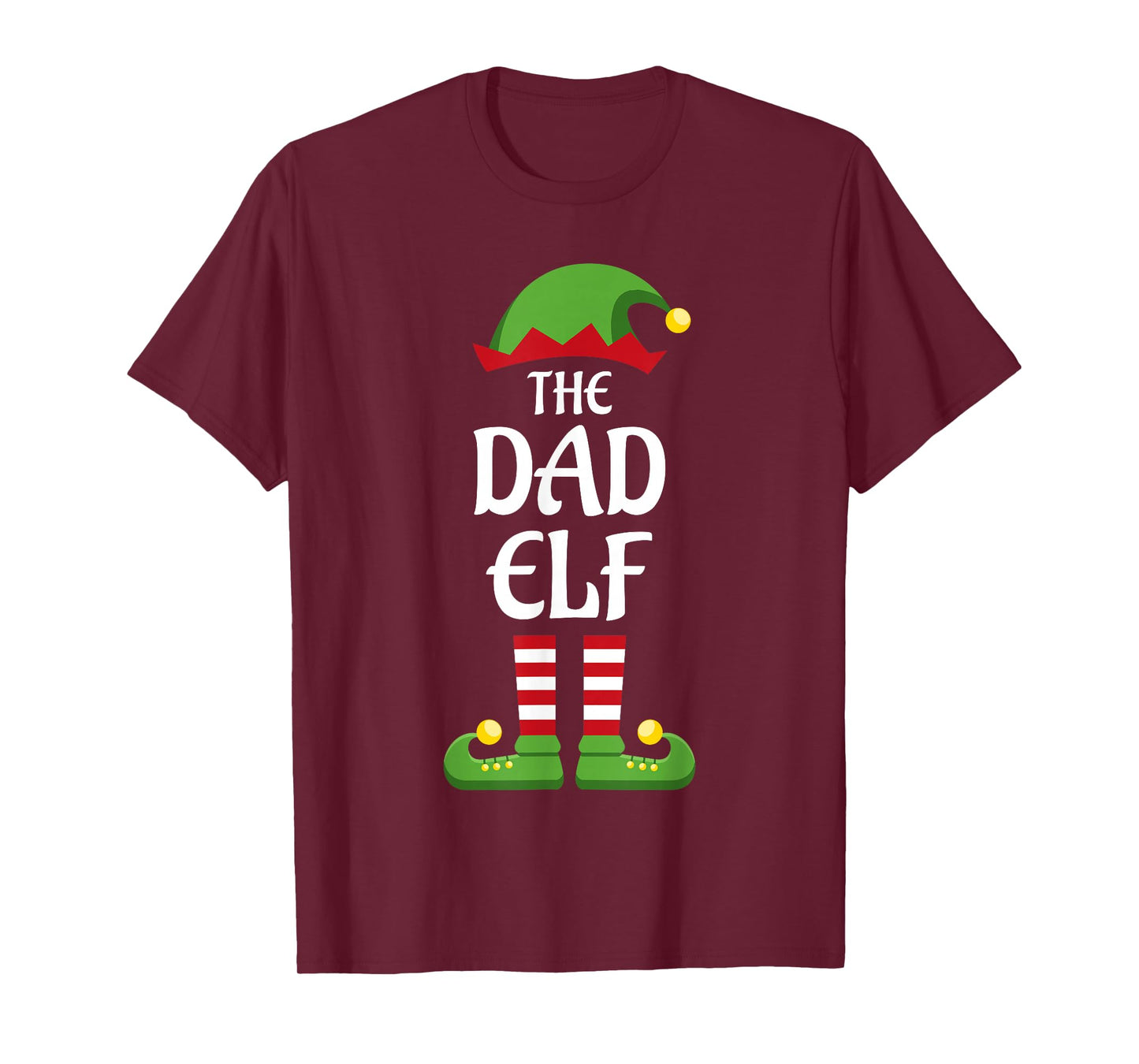 Dad Elf Family Matching Group Christmas Daddy T-Shirt