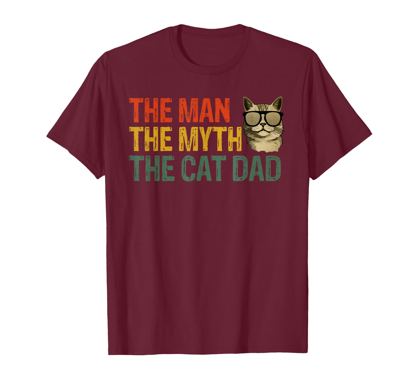 The Man, The Myth, The Cat Dad, Cat Daddy Vintage T-Shirt