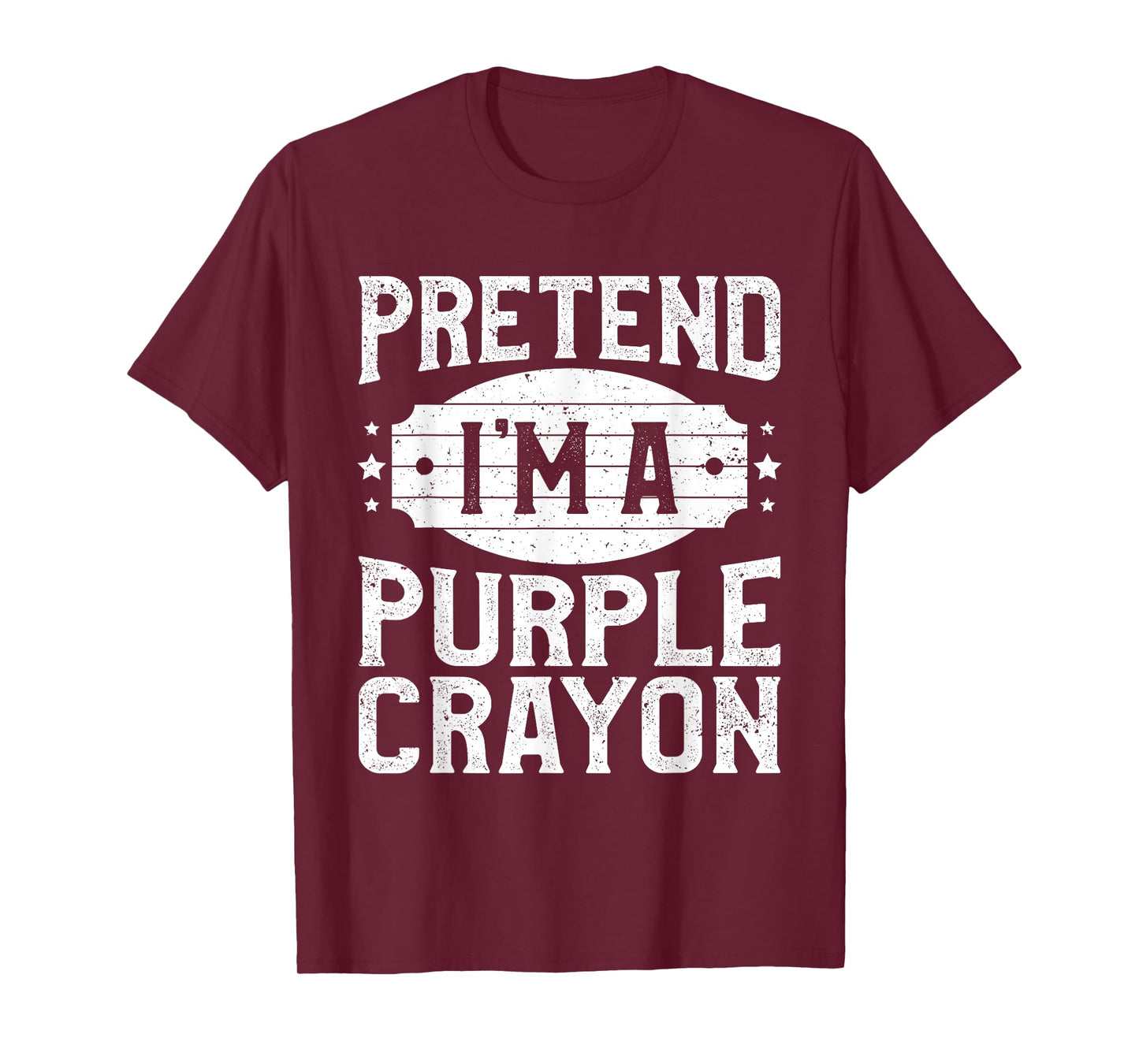 Pretend I'm A Purple Crayon Matching Costume Halloween Party T-Shirt