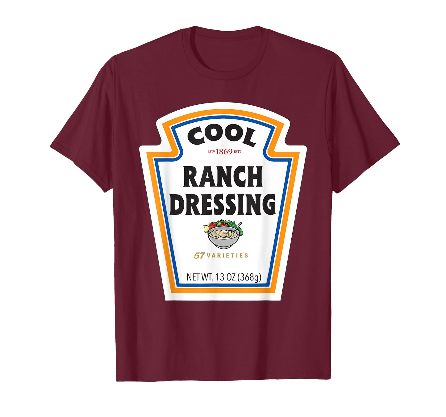 Cool Ranch Dressing Bottle Label Funny Halloween Costume T-Shirt