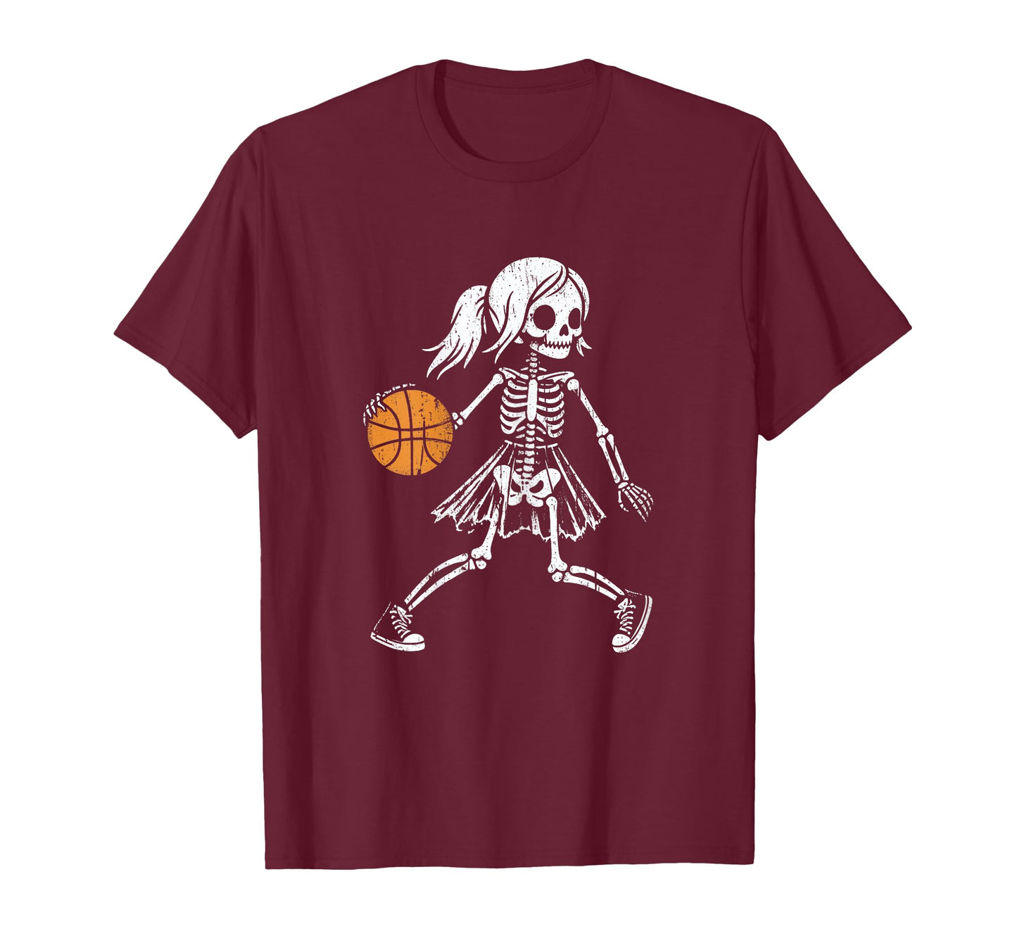 Spooky Basketball Skeletons Spooky Basketball Halloween T-Shirt