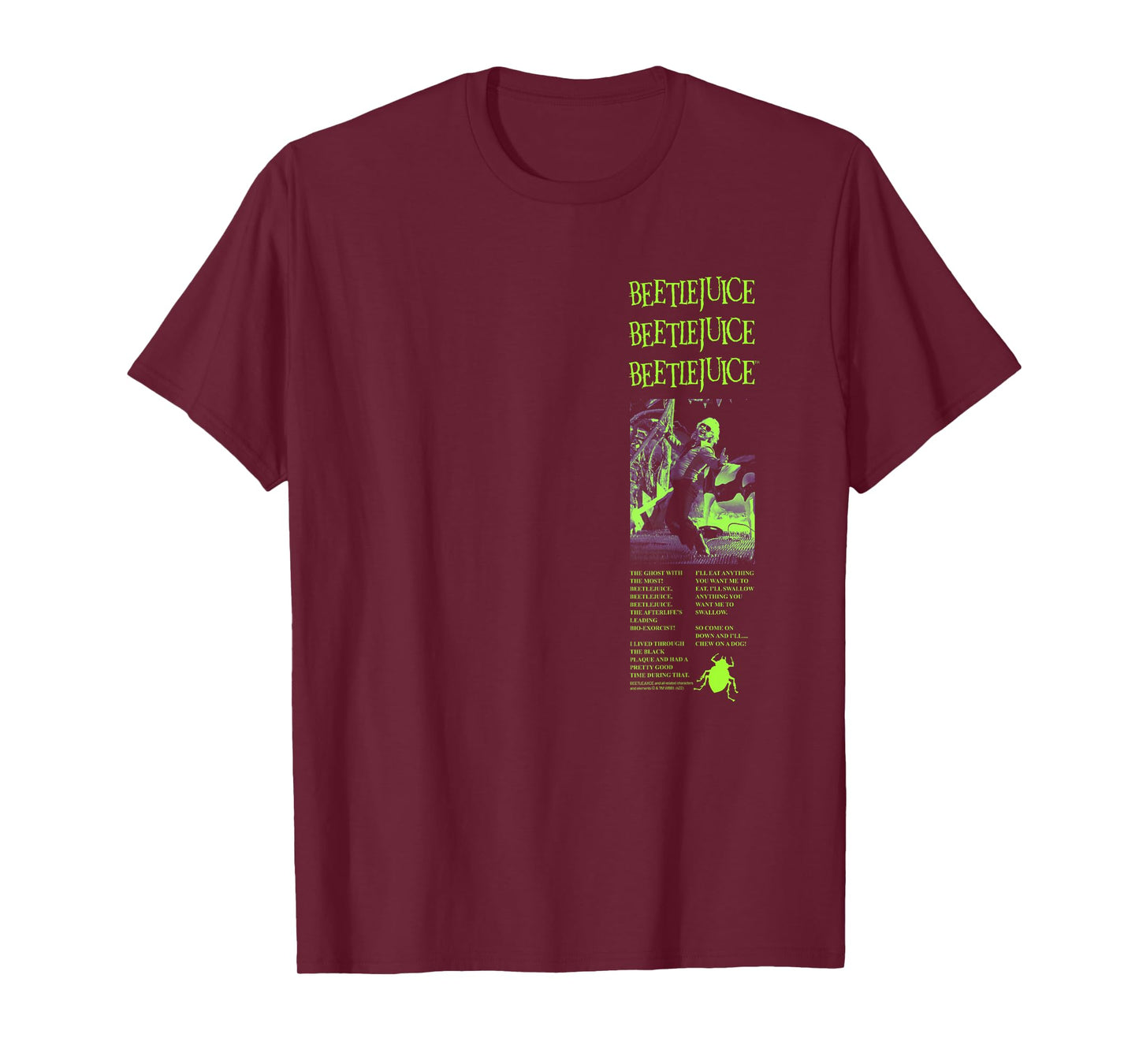 Beetlejuice Retro Ad Collage Movie T-Shirt