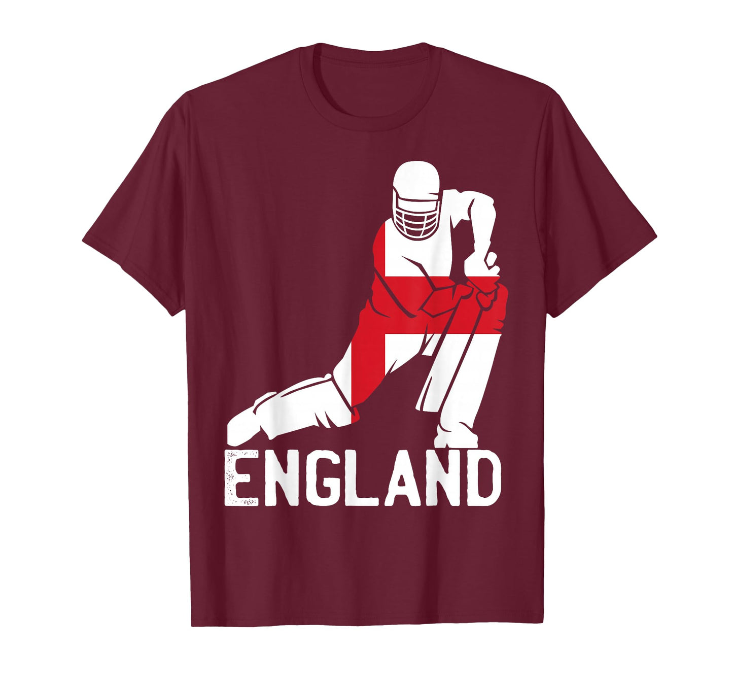 England Flag Cricket Fans Player Coach England T-Shirt