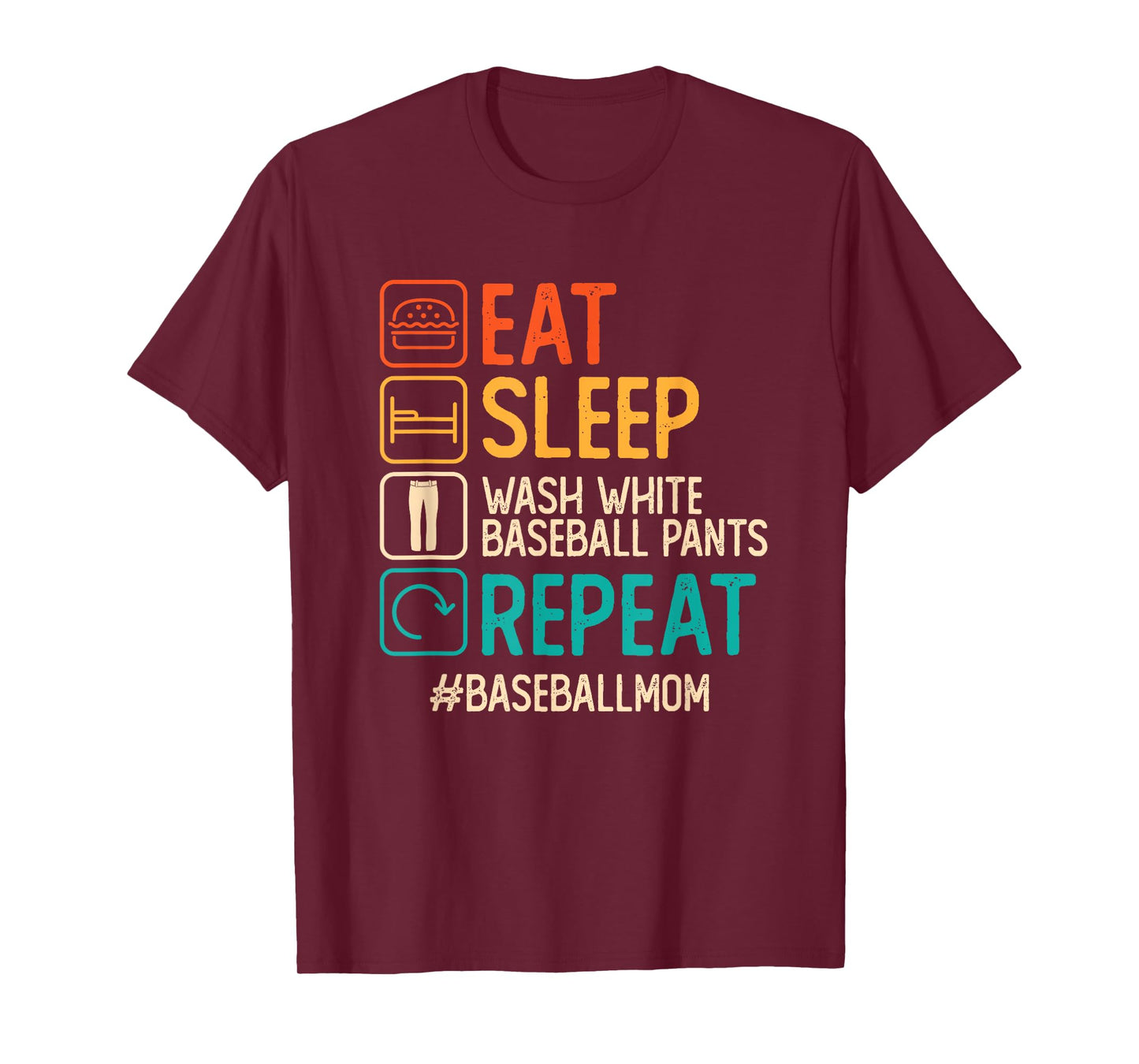 Wash White Baseball Pants Moms Against White Baseball Pants T-Shirt
