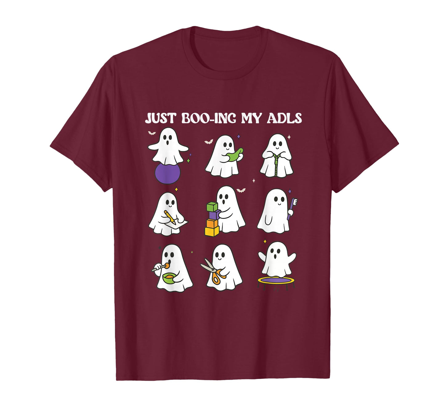 Ghost Occupational Therapy Halloween OT Therapist Spooky T-Shirt