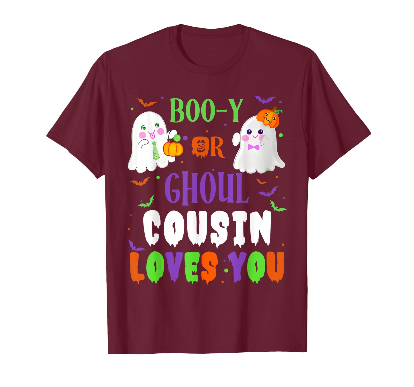 Boo-y Or Ghoul Cousin Loves You Boo Halloween Baby Gender T-Shirt