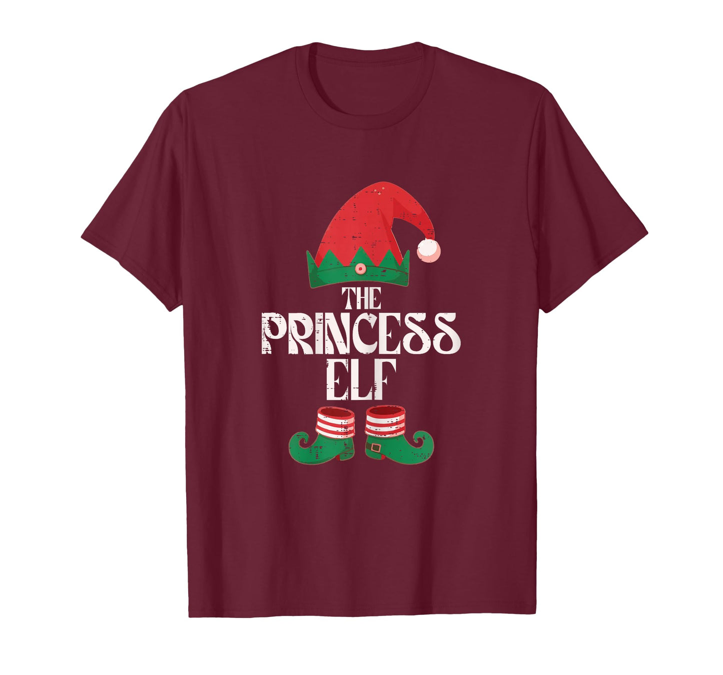 Christmas Princess Elf Xmas Family Match Girls Kids Toddlers T-Shirt