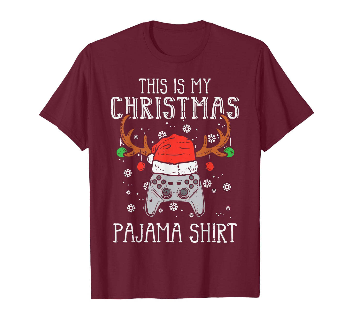This Is My Christmas Shirt Gamer Xmas Boys Men Girls Youth T-Shirt