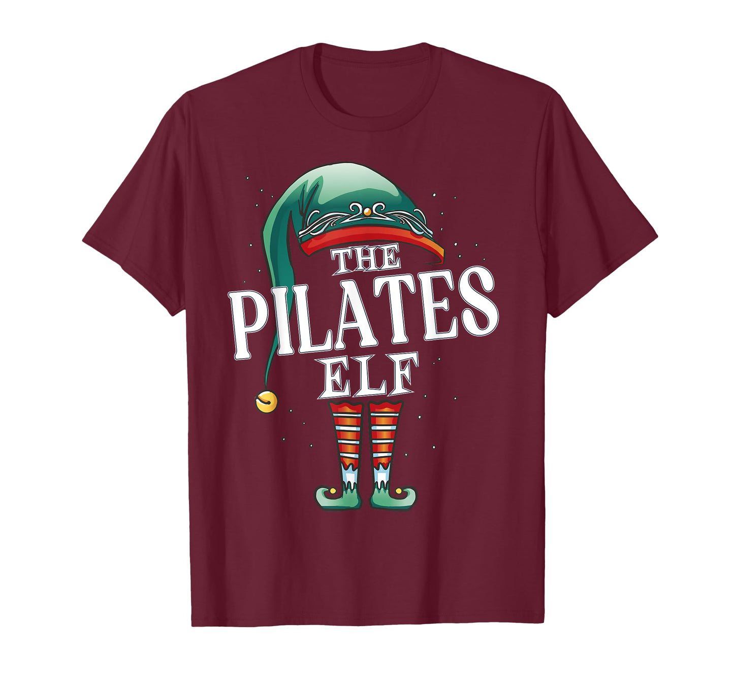 Pilates Elf Christmas Group Xmas Pajama Party T-Shirt