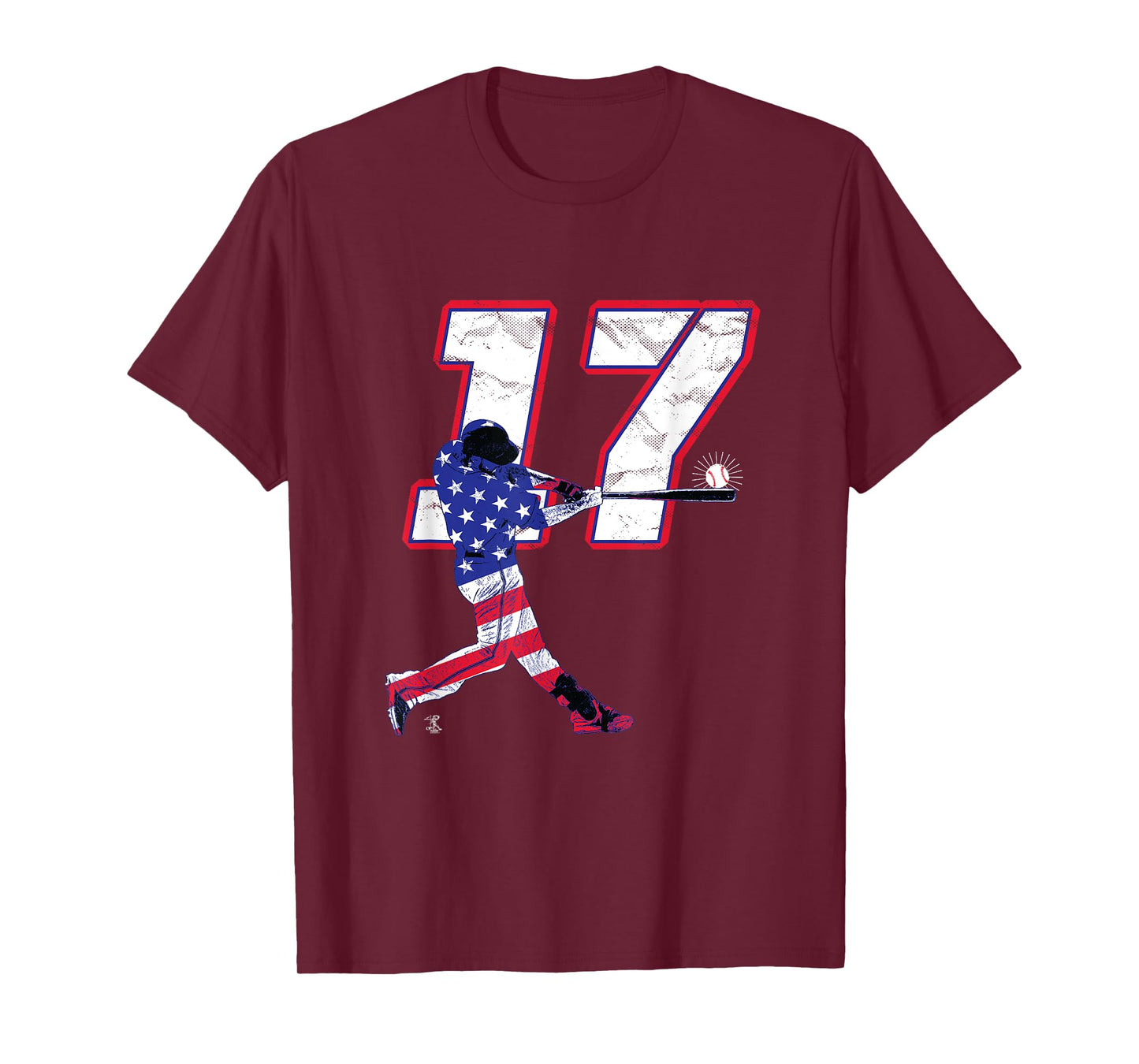 Rhys Hoskins Flag Silhouette Gameday T-Shirt