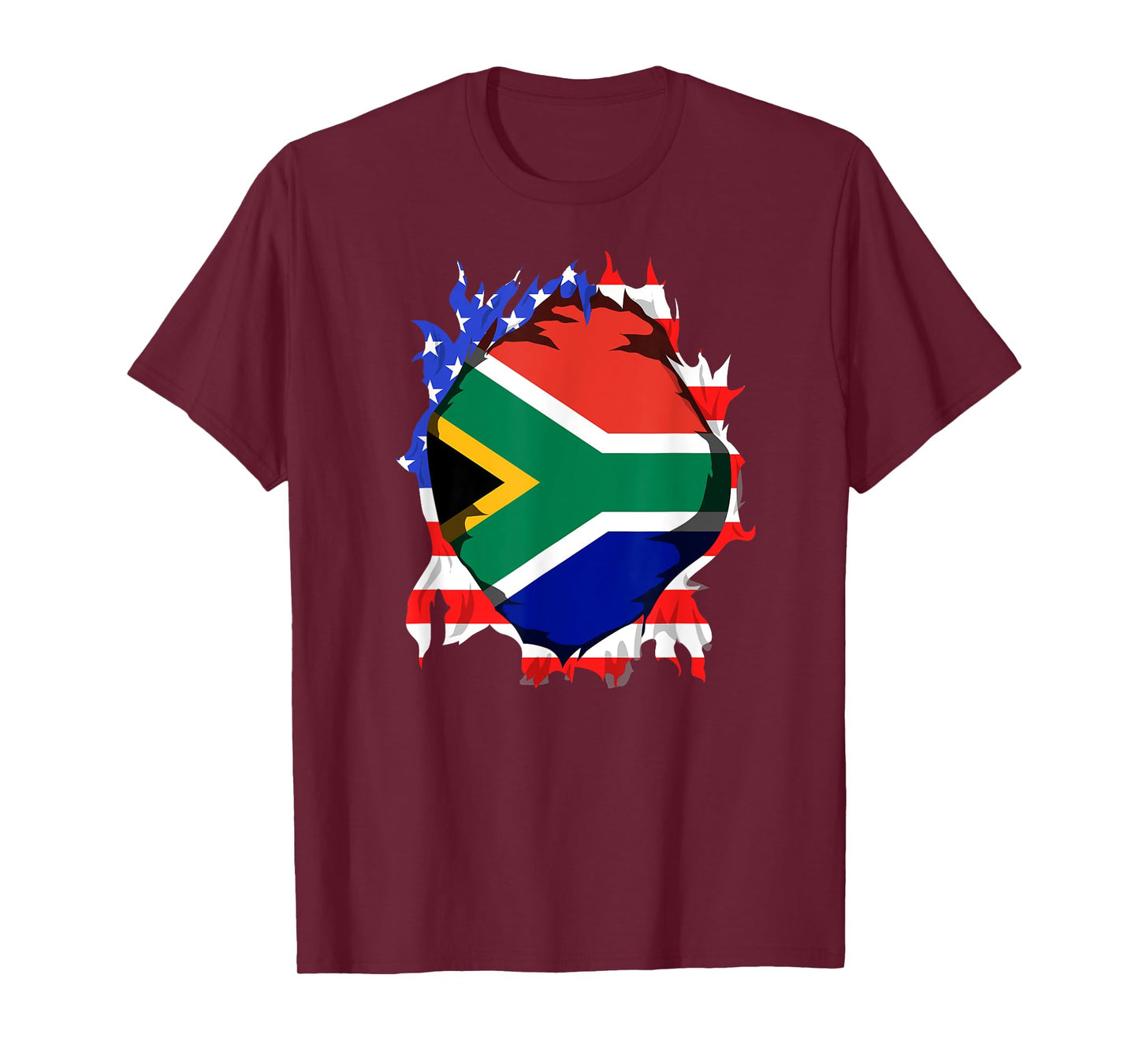 South Africa American Flag USA South African Roots Gifts T-Shirt for Women Kids Men