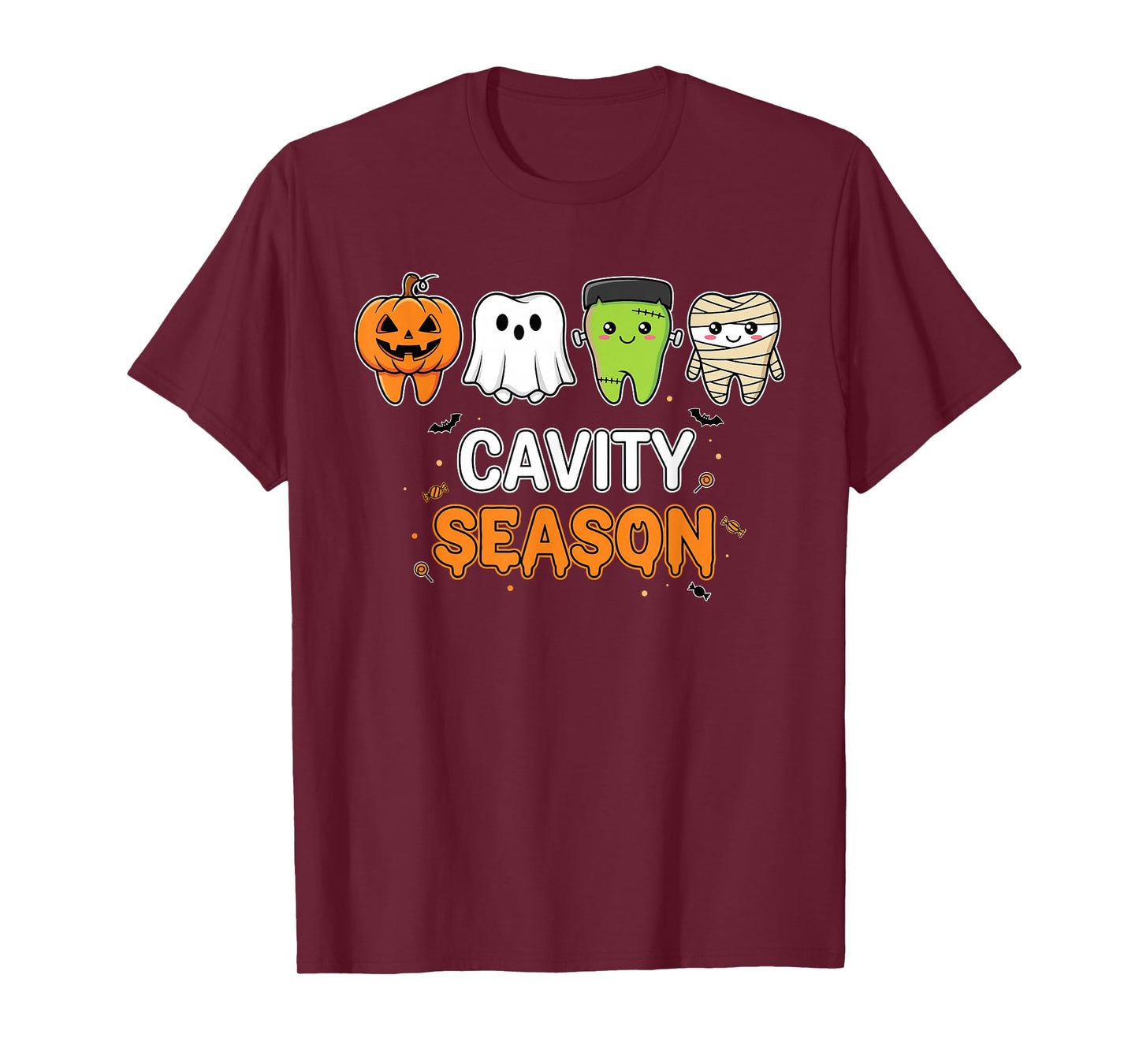 Cavity Season Cute Tooth Halloween Dentist Hygienist T-Shirt