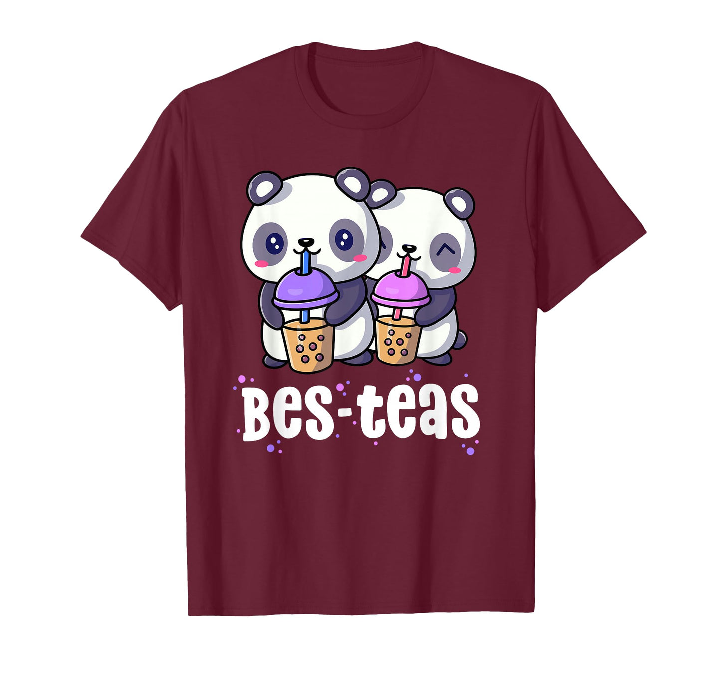 Boba Shirt Women Girls Bes Teas Kawaii Panda Bubble Tea T-Shirt