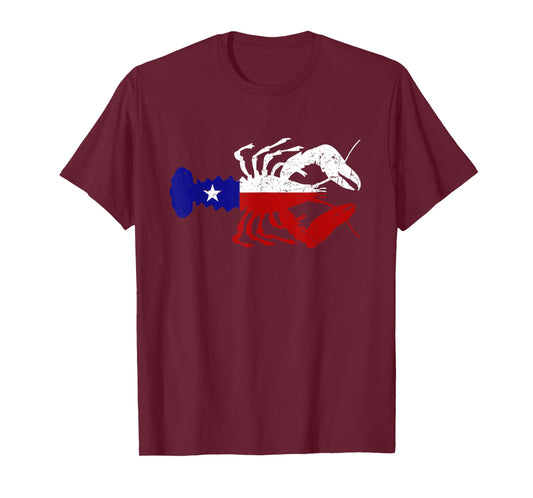 Crawfish Texas Seafood Shellfish Lone Star Southern Food T-Shirt