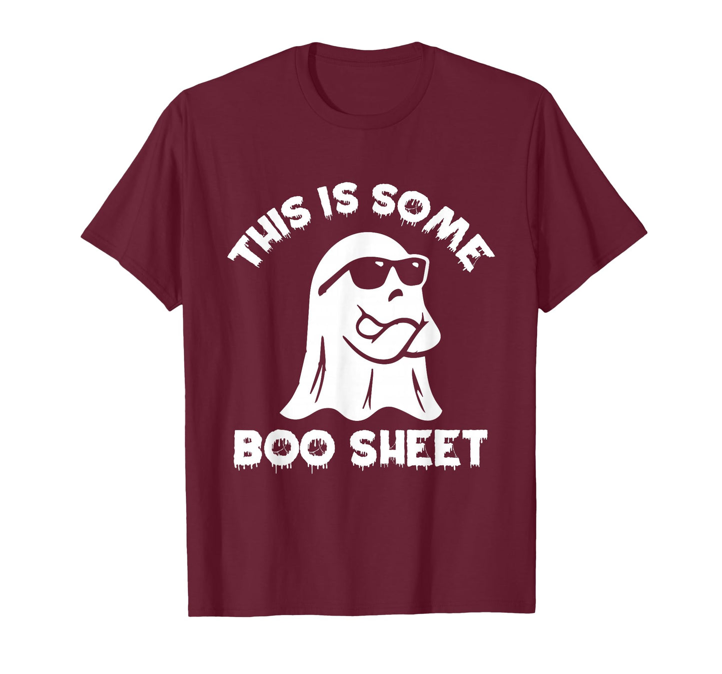 This Is Some Boo Sheet Ghost Funny Retro Halloween Costume T-Shirt