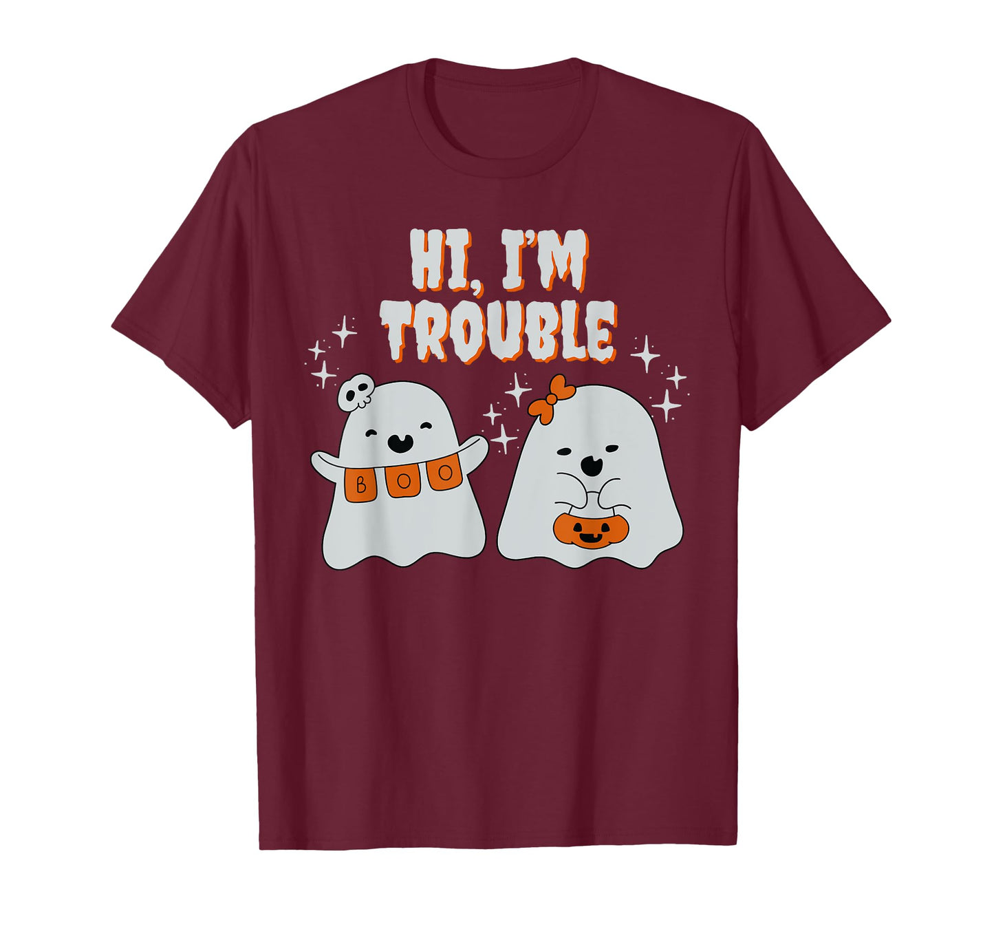 Hi, I'm Trouble Matching Couple Halloween Costume T-Shirt