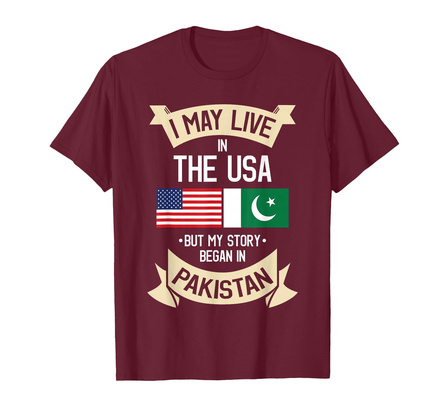 Pakistan American Flag USA Pakistani Roots Gifts T-Shirt
