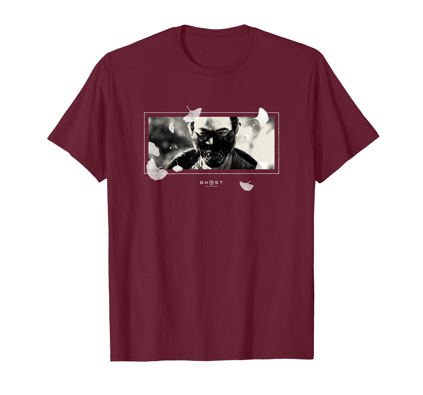 Ghost of Tsushima White Falling Leaves T-Shirt