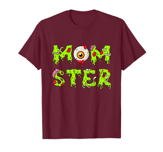 Funny Halloween Shirt for Mom Mom-ster T-Shirt