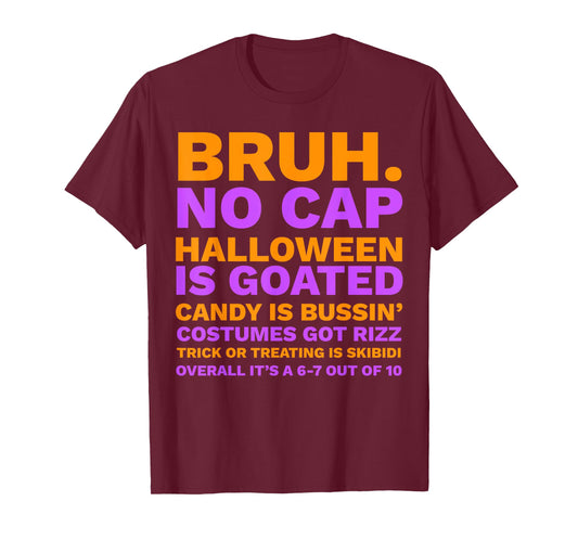 Funny Middle School Generation Alpha Gen A Slang Halloween T-Shirt