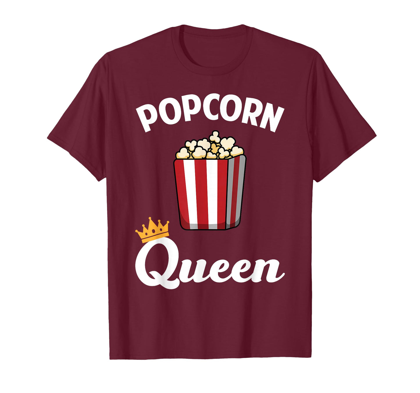 Best Popcorn Art for Women Girls Movie Food Popcorn Lovers T-Shirt
