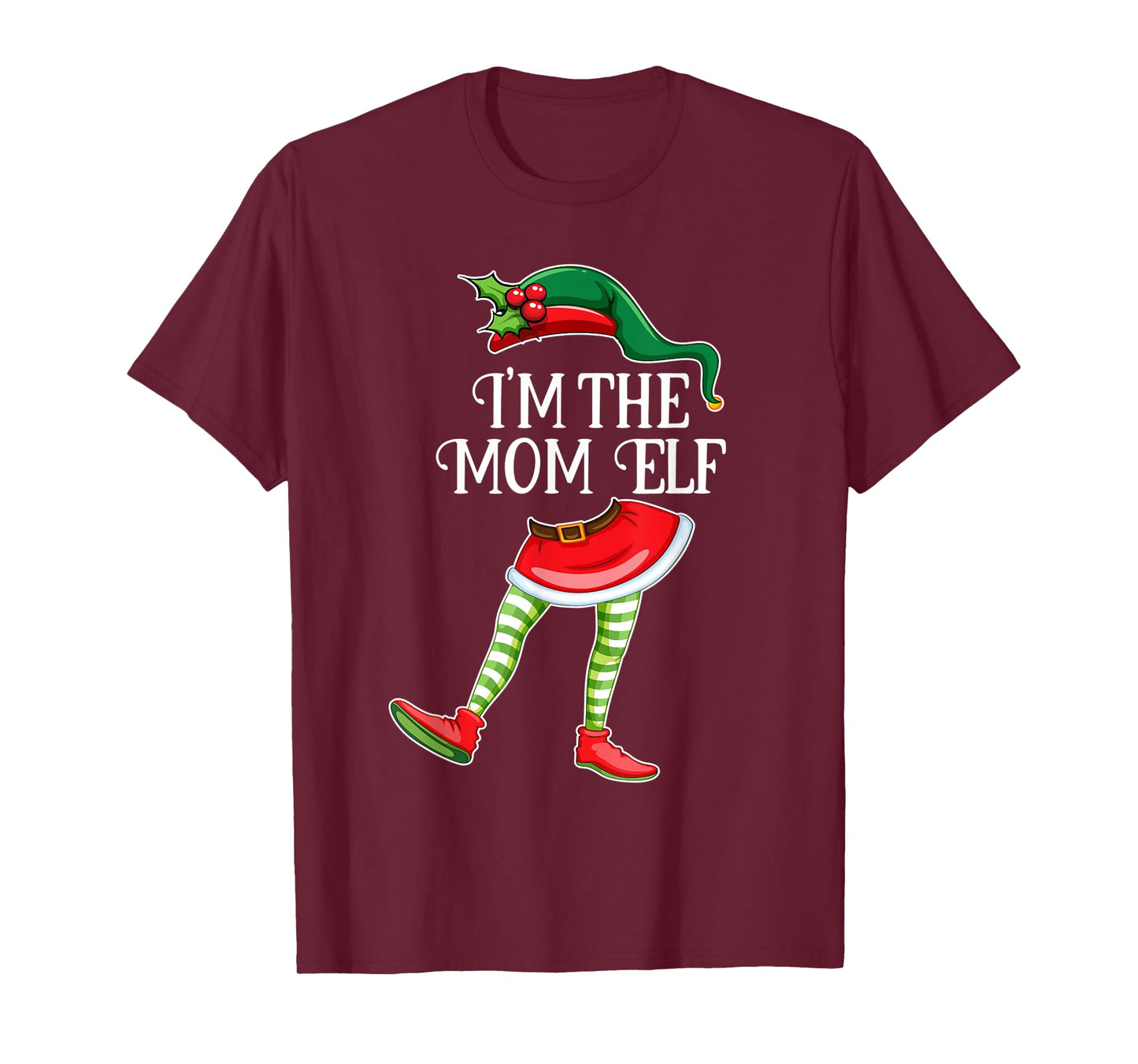 I'm the Mom Elf Christmas Matching Family Group Gift T-Shirt