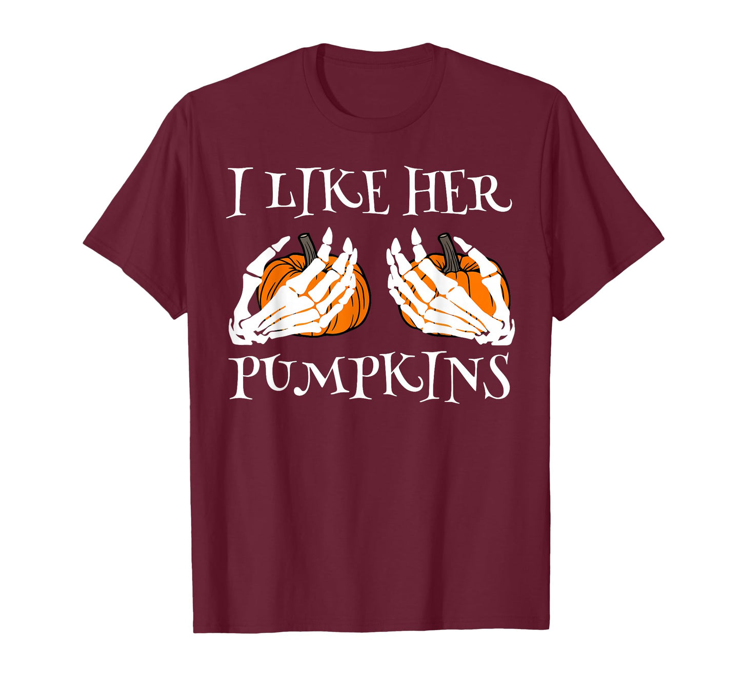 I Like His Broomstick I Like Her Pumpkins Halloween Couples T-Shirt