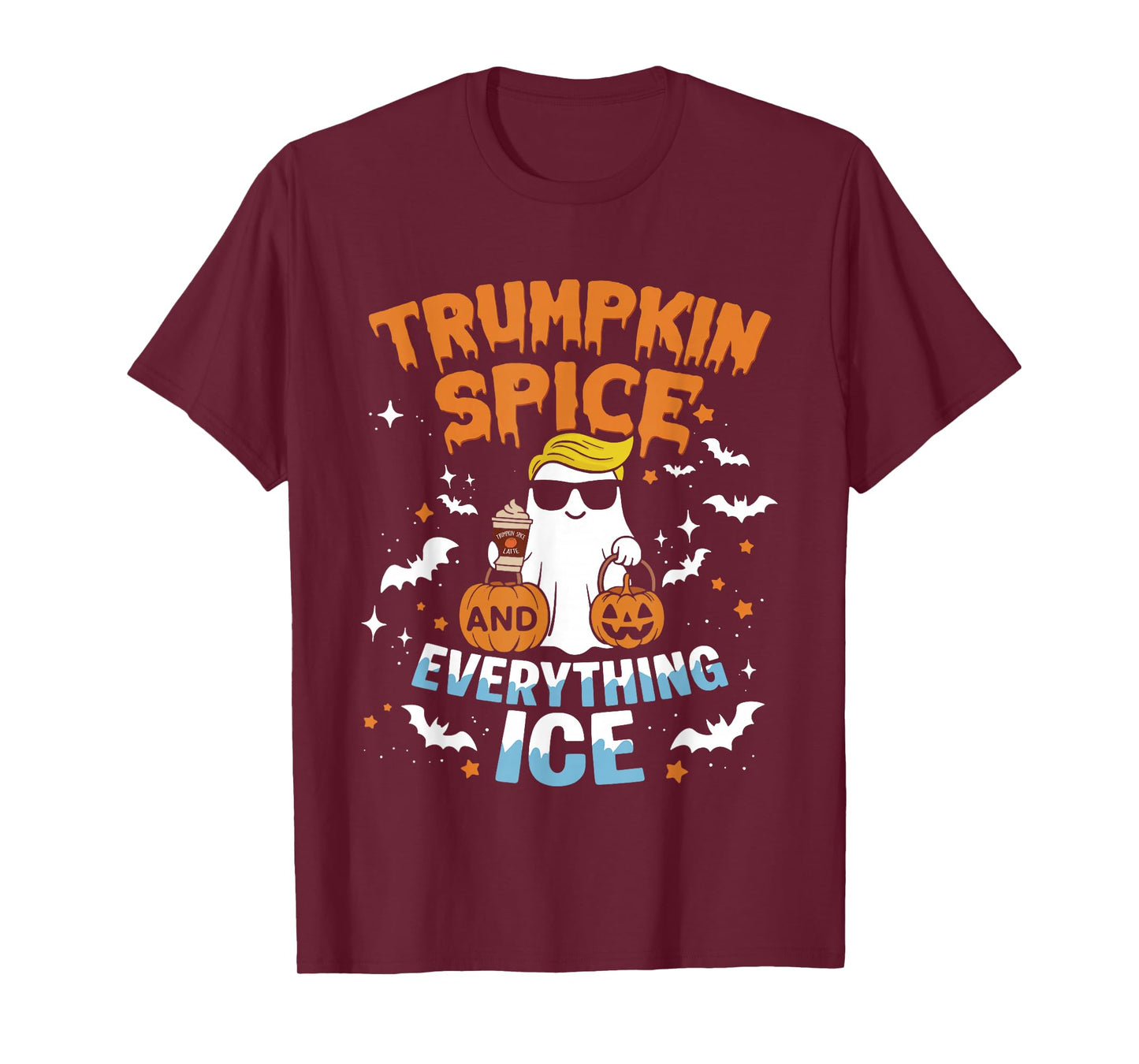 Trumpkin Spice and Everything Ice Fall Autumn Halloween T-Shirt