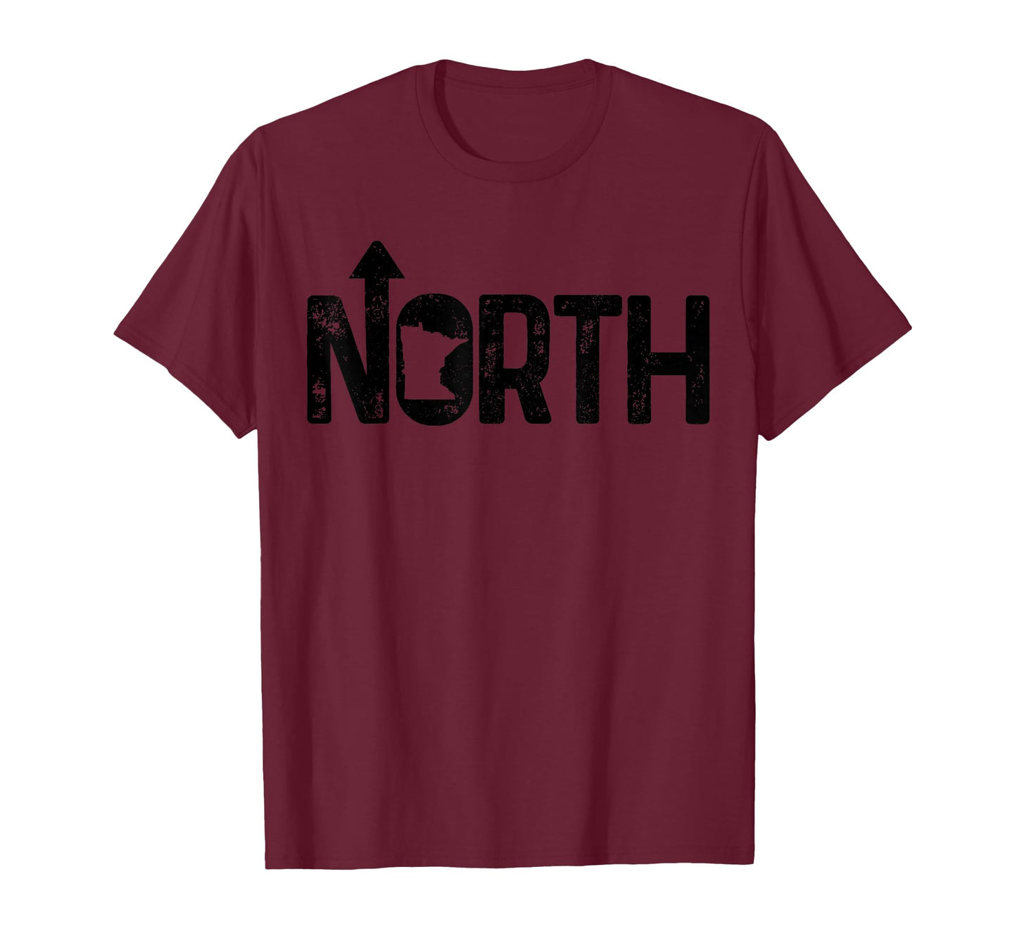 Minnesota Up North State Map Pride Gift T-Shirt