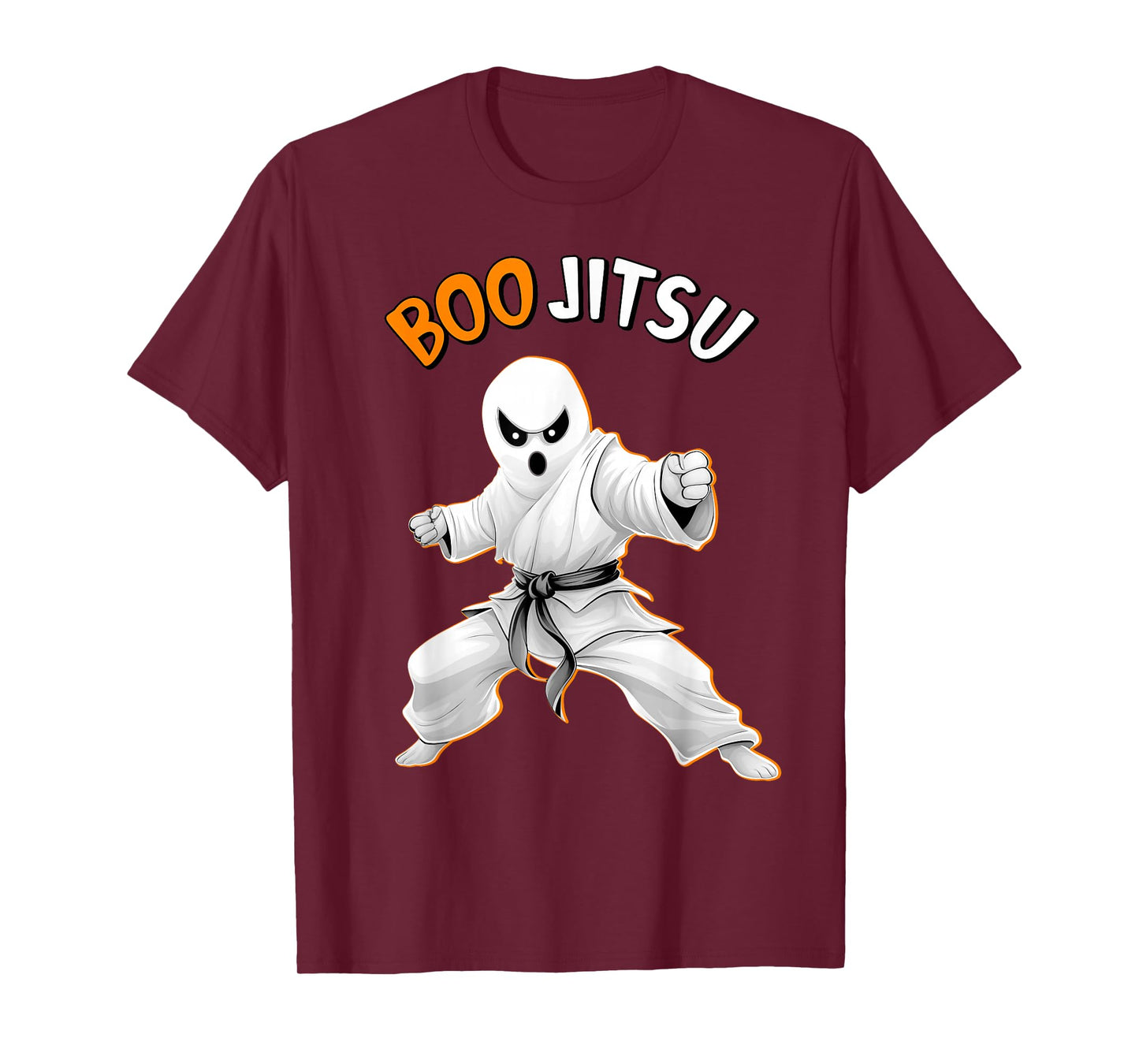 Funny Jiu Jitsu Halloween Ghost Boo Jitsu Martial Art T-Shirt