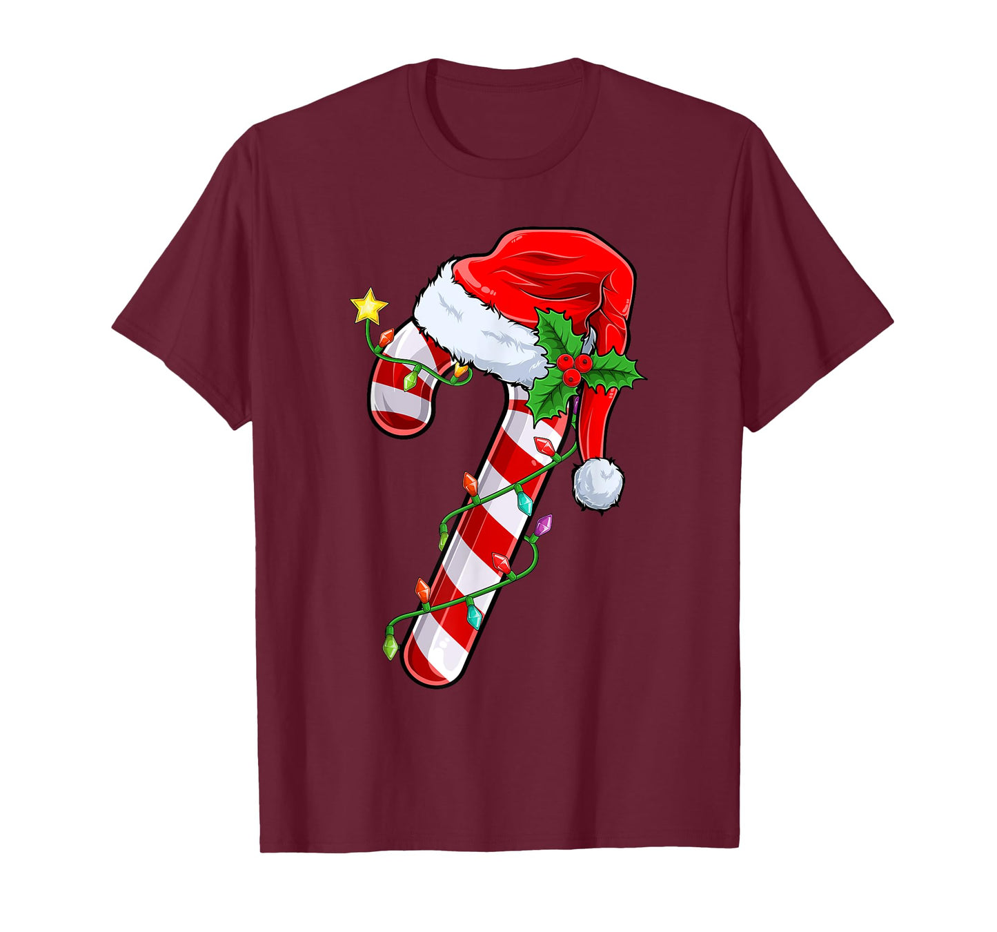 Candy Cane Crew Christmas Lights Family Matching Xmas Girls T-Shirt