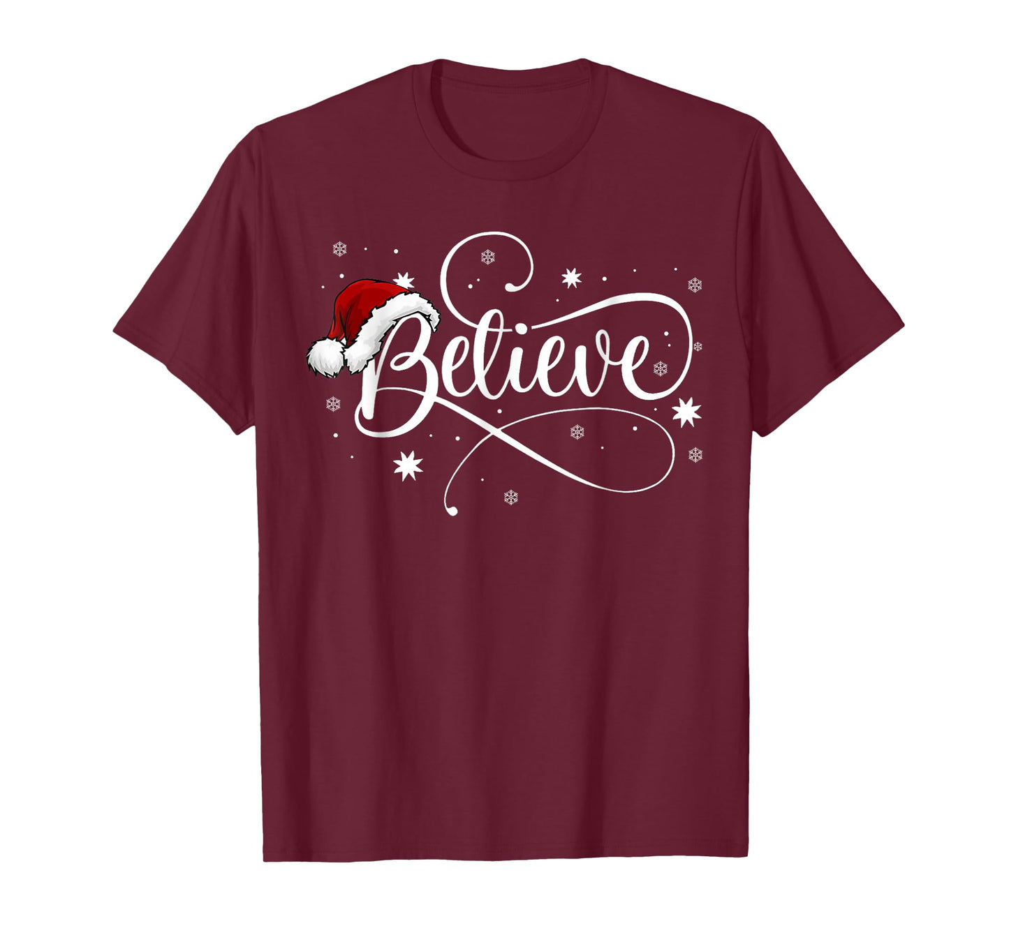 Christmas Shirt - Believe Santa Claus Believe Christmas Kids T-Shirt