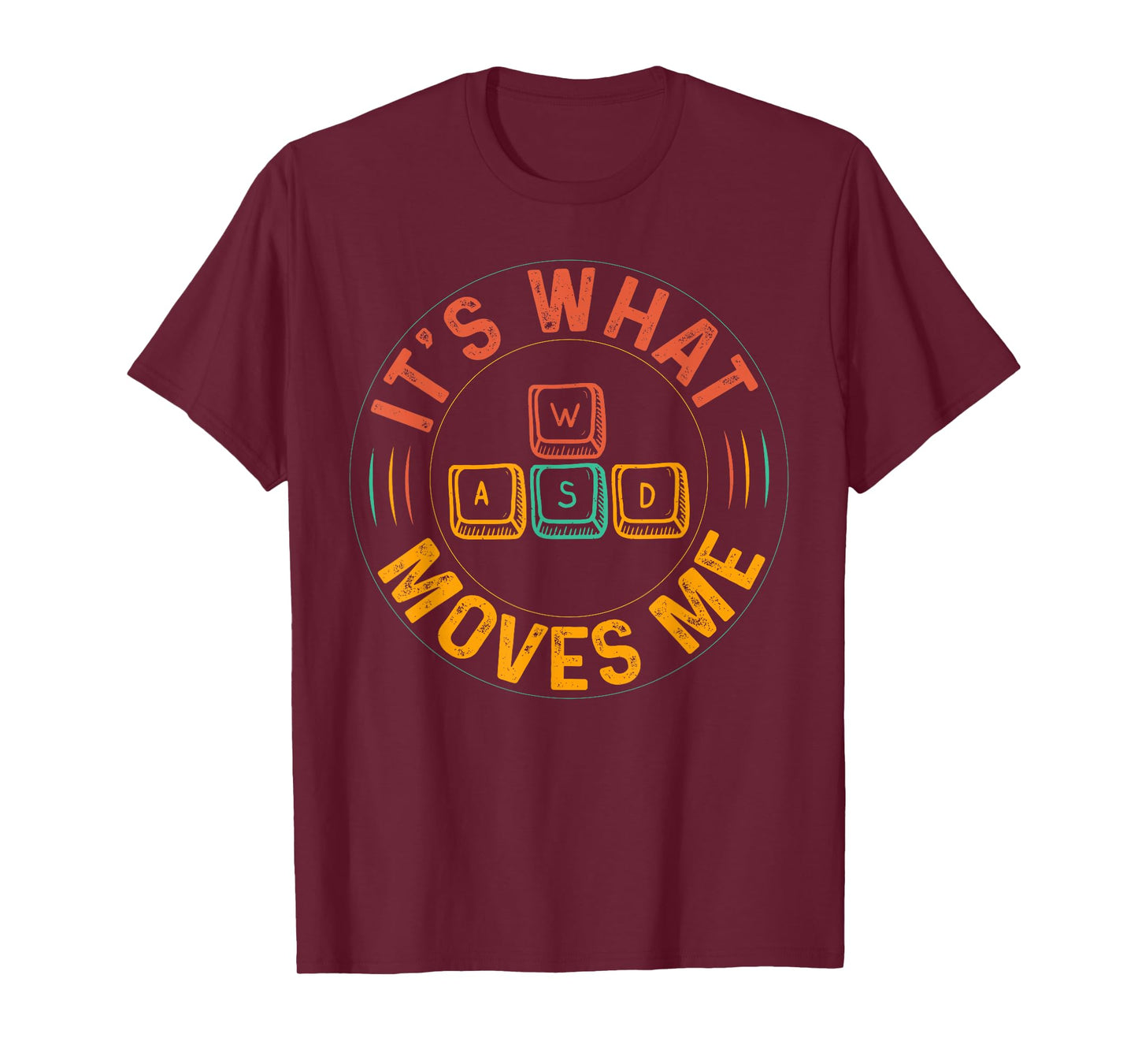 WASD PC Gamer Gifts Video Gaming Boys Men Vintage Gift Women T-Shirt