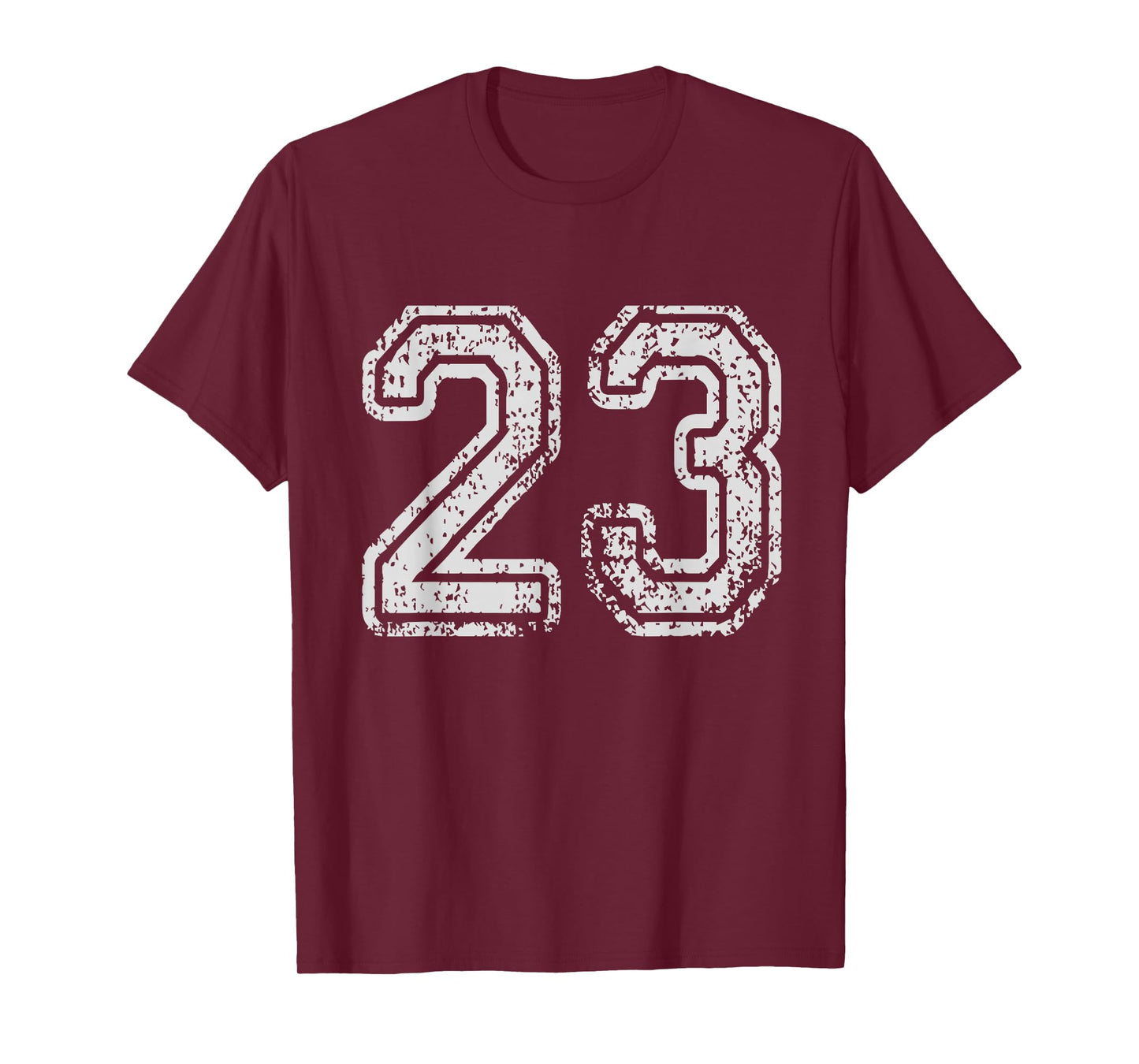 Team Jersey Uniforms Number 23 School Sports 23rd Birthday T-Shirt