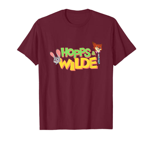 Disney Zootopia 2 Hopps & Wilde Faces Logo T-Shirt