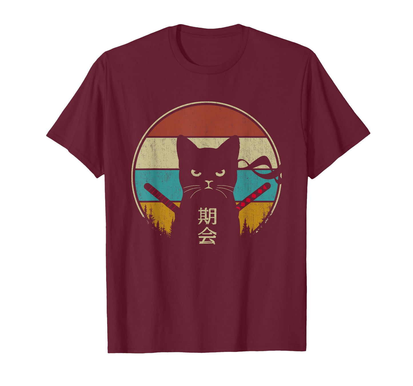 Vintage Japanese Cat Kawaii Retro Style Cat Kitten Lover Men Women Girls Kids T-Shirt