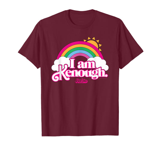 Barbie The Movie - I Am Kenough Rainbow Clouds T-Shirt